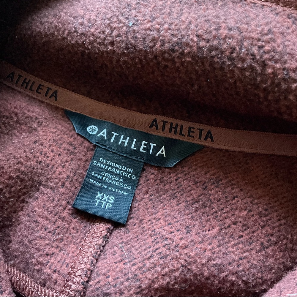 ATHLETA STROLL FLEECE FULL ZIP JACKET - Picture 3 of 6